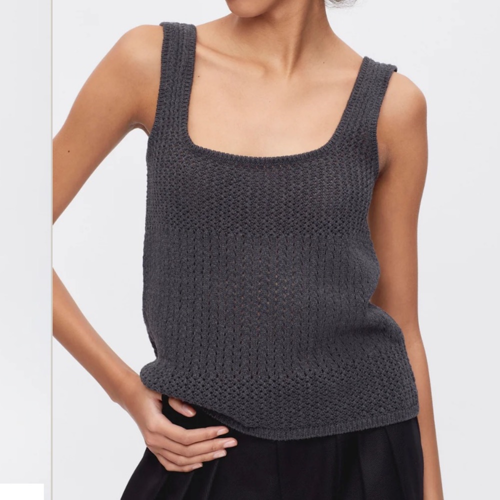 KOTN Samia Square-Neck Knit Tank